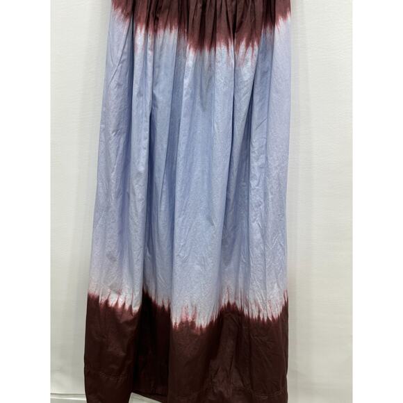 A.L.C. Blair Dip Dye Sky Blue & Brown Halter Neck Fudge Maxi Dress Size 12 FLAW - Picture 8 of 16